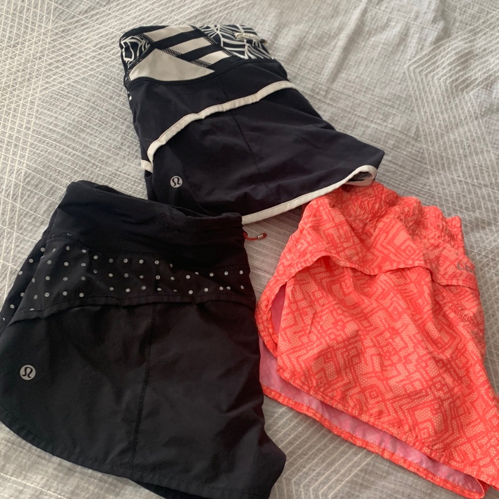 Lululemon speed run shorts